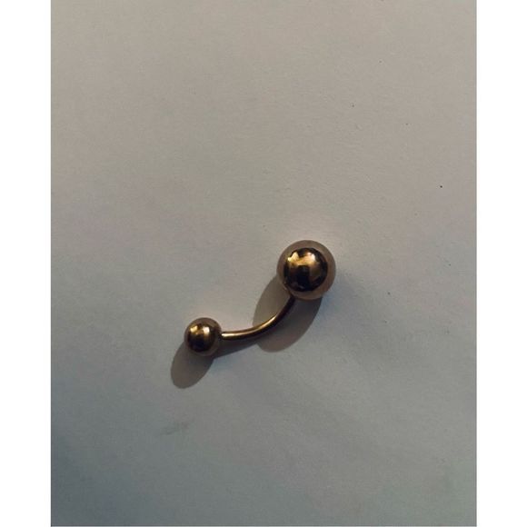 CUTE GOLD BELLY RING - Picture 4 of 5